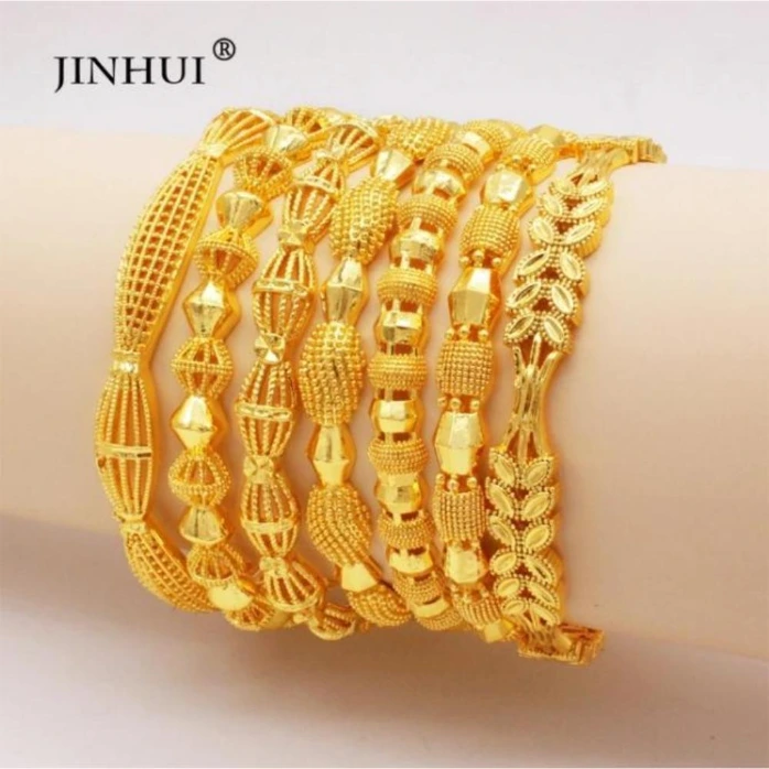 Premium Quality Golden Kara Bangles for Women